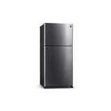 Sharp SJP601MFMS Fridge 2 Doors G610L Inverter Silver Metal | TBM Online