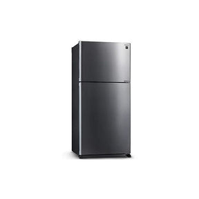 Sharp SJP601MFMS Fridge 2 Doors G610L Inverter Silver Metal | TBM Online