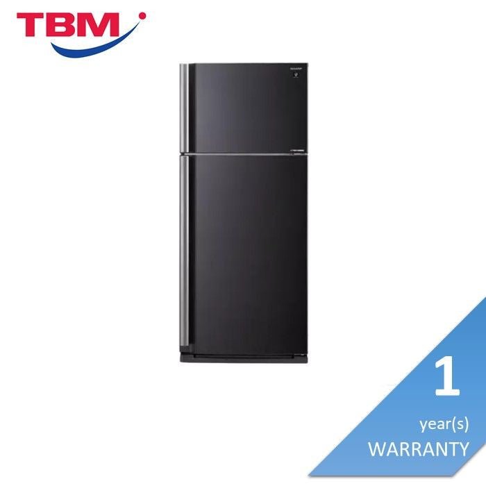Sharp SJP735MBK Fridge 2 Doors G720L J-TECH Inverter Mega Freezer PCI Indoor Ice Macker Black | TBM Online