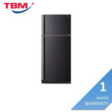 Sharp SJP735MBK Fridge 2 Doors G720L J-TECH Inverter Mega Freezer PCI Indoor Ice Macker Black | TBM Online