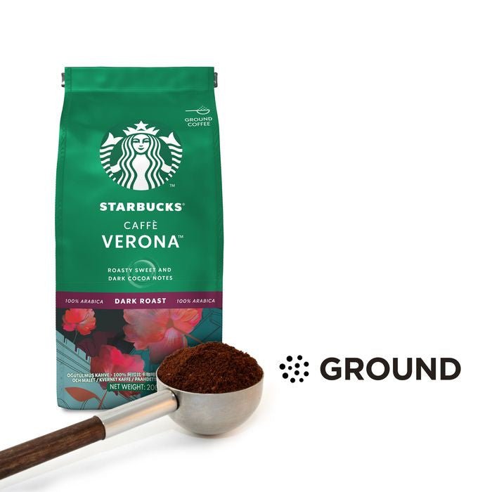 Starbucks 12488864 Dark Café Verona Roast & Ground 200G | TBM Online