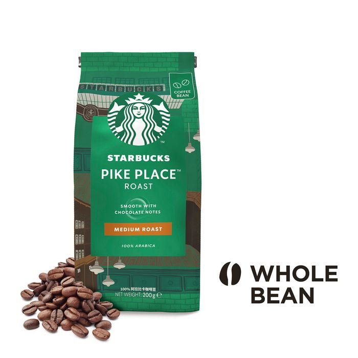 Starbucks 12528672 Medium Pike Place Roast Whole Bean | TBM Online