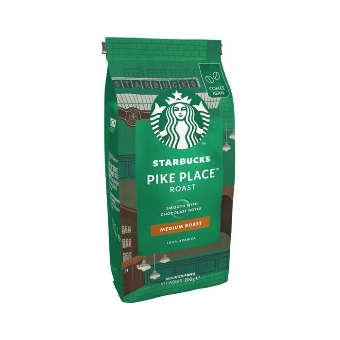 Starbucks 12528672 Medium Pike Place Roast Whole Bean | TBM Online