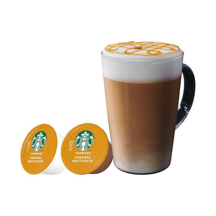 Starbucks Nescafe Dolce Gusto 12536013 White Caramel Macchiato Capsules | TBM - Your Neighbourhood Electrical Store