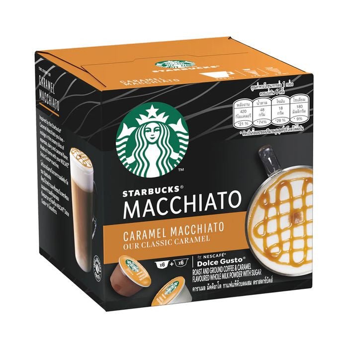 Starbucks Nescafe Dolce Gusto 12536013 White Caramel Macchiato Capsules | TBM - Your Neighbourhood Electrical Store