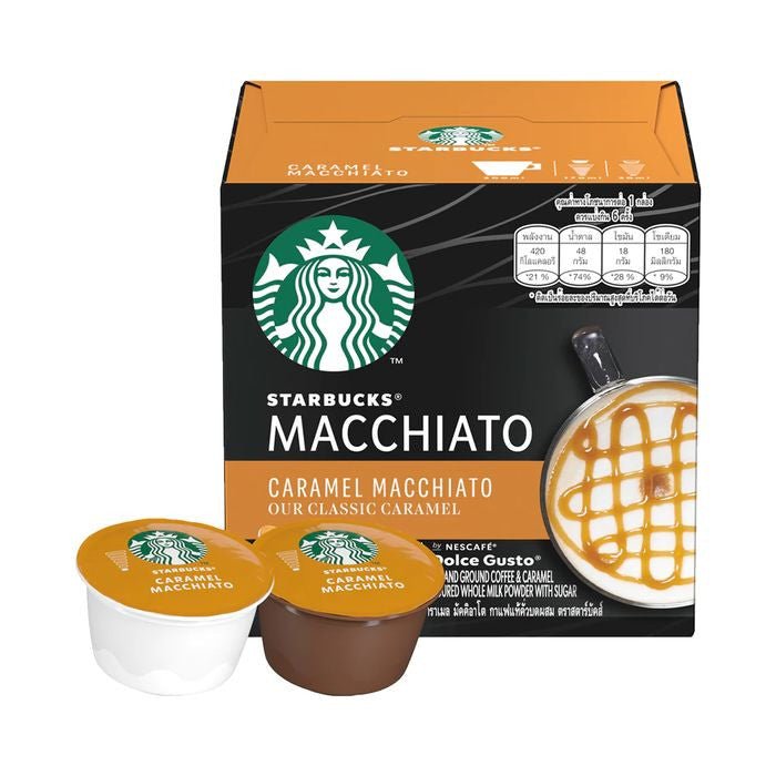 Starbucks Nescafe Dolce Gusto 12536013 White Caramel Macchiato Capsules | TBM Online