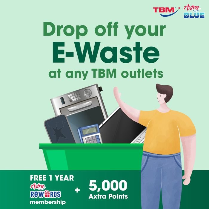 [In Store Only] TBM Store E-Waste Drop Off - Free 1 Year TBM Axtra Membership | TBM Online