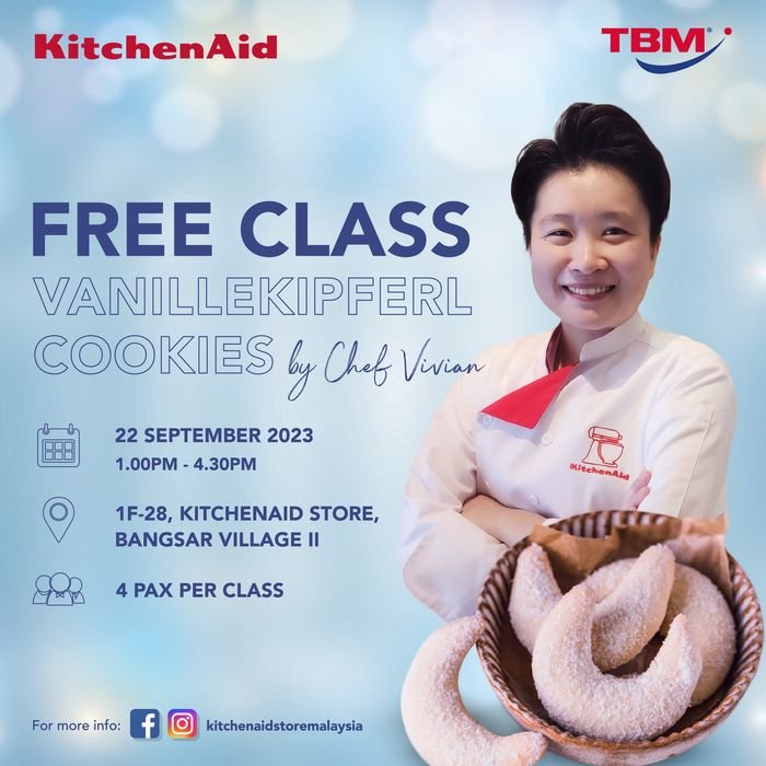 KitchenAid Class - Vanillekipferl (Cookies) (Learn to make a Vanillekipferl with KitchenAid) | TBM - Your Neighbourhood Electrical Store