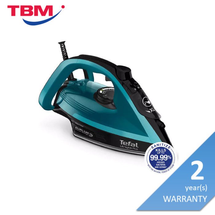 Tefal FV5847 Steam Iron Ultraglide Plus Auto Off Steam Boost 5 Steam Settings Sanitize | TBM - Your Neighbourhood Electrical Store