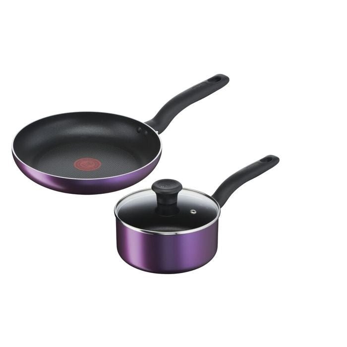 TEFAL B504S2 COOKING SOURCE 3 PCS Set: Frypan 24cm + Saucepan 18cm + Lid | TBM Online