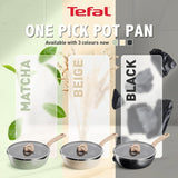 Tefal G16725 One-Pick-Pot-Pan With Lid 22cm Beige BEIGE | TBM Online