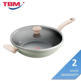 Tefal G17916 Cookware SO Matcha Wokpan With Lid 30cm | TBM Online
