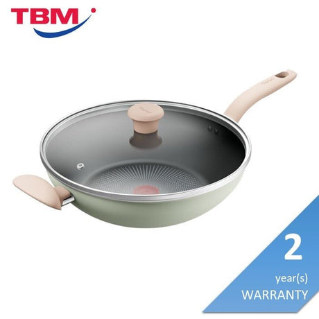 Tefal G17916 Cookware SO Matcha Wokpan With Lid 30cm | TBM Online