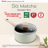 Tefal G17923 Cookware SO Matcha Saucepan With Lid 18CM | TBM Online