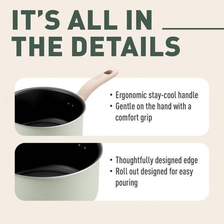 Tefal G17923 Cookware SO Matcha Saucepan With Lid 18CM | TBM Online