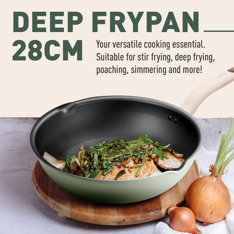Tefal G17966 Cookware SO Matcha Deep Frypan 28CM | TBM Online
