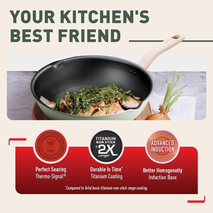 Tefal G17966 Cookware SO Matcha Deep Frypan 28CM | TBM Online
