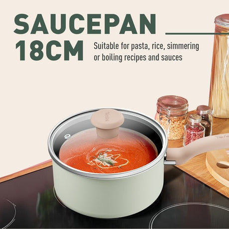 Tefal G179S4 Cookware SO Matcha 4-pc Set (Wokpan 30cm + SCP 19cm) | TBM Online