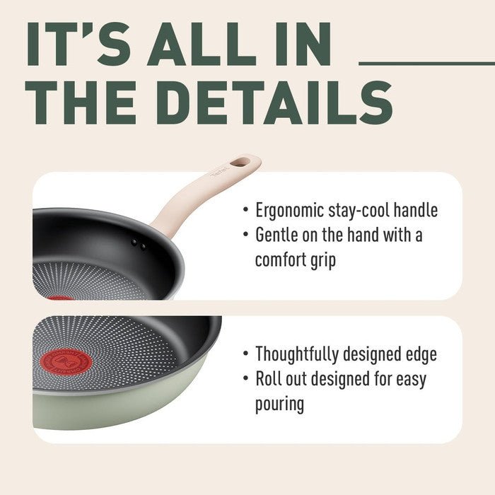 Tefal G179S4 Cookware SO Matcha 4-pc Set (Wokpan 30cm + SCP 19cm) | TBM Online