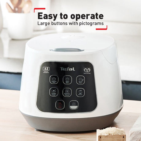 Tefal RK7301 Jar Rice Cooker 1L Fuzzy Logic Spherical Pot | TBM Online