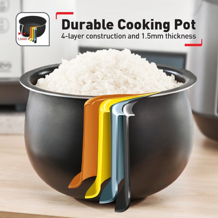 Tefal RK7301 Jar Rice Cooker 1L Fuzzy Logic Spherical Pot | TBM Online