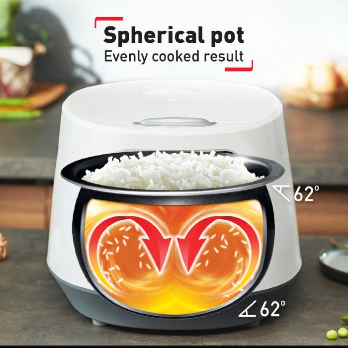 Tefal RK7301 Jar Rice Cooker 1L Fuzzy Logic Spherical Pot | TBM - Your Neighbourhood Electrical Store