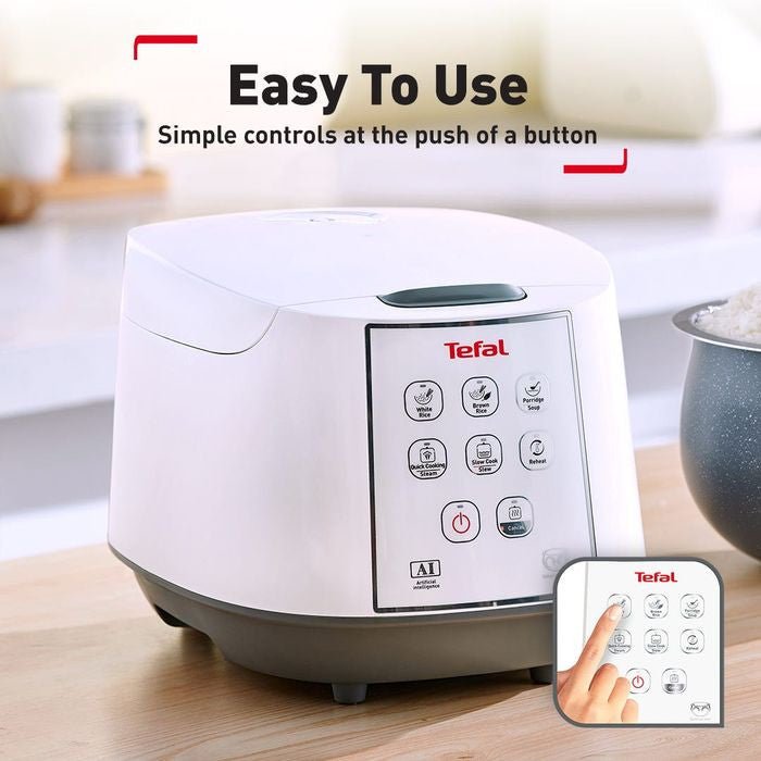 Tefal RK7321 Jar Rice Cooker Fuzzy Logic Spherical Pot 1.8L | TBM Online