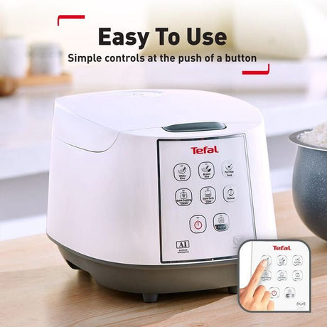 Tefal RK7321 Jar Rice Cooker Fuzzy Logic Spherical Pot 1.8L | TBM Online