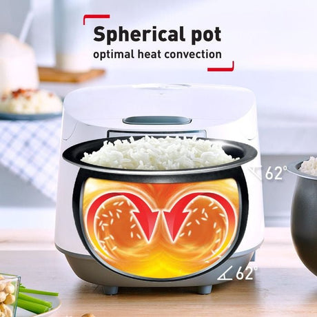 Tefal RK7321 Jar Rice Cooker Fuzzy Logic Spherical Pot 1.8L | TBM Online