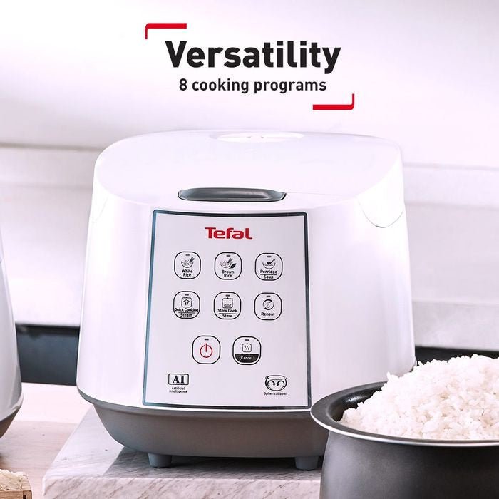 Tefal RK7321 Jar Rice Cooker Fuzzy Logic Spherical Pot 1.8L | TBM Online