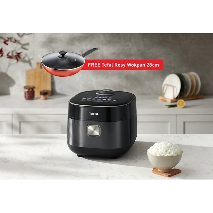 Tefal RK8868 PLUS B46716 Far Infrared IH Rice Cooker Plus Rosy Wokpan 28cm | TBM Online