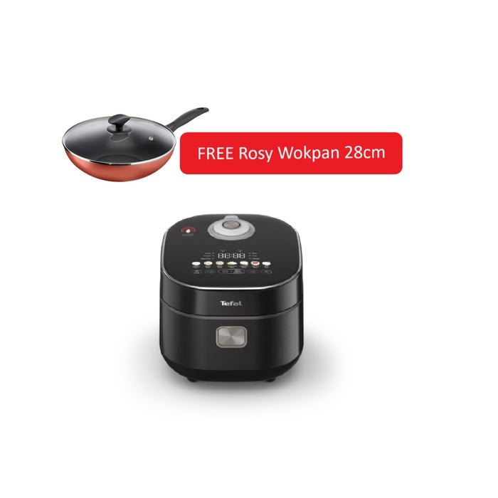 Tefal RK8868 PLUS B46716 Far Infrared IH Rice Cooker Plus Rosy Wokpan 28cm | TBM Online