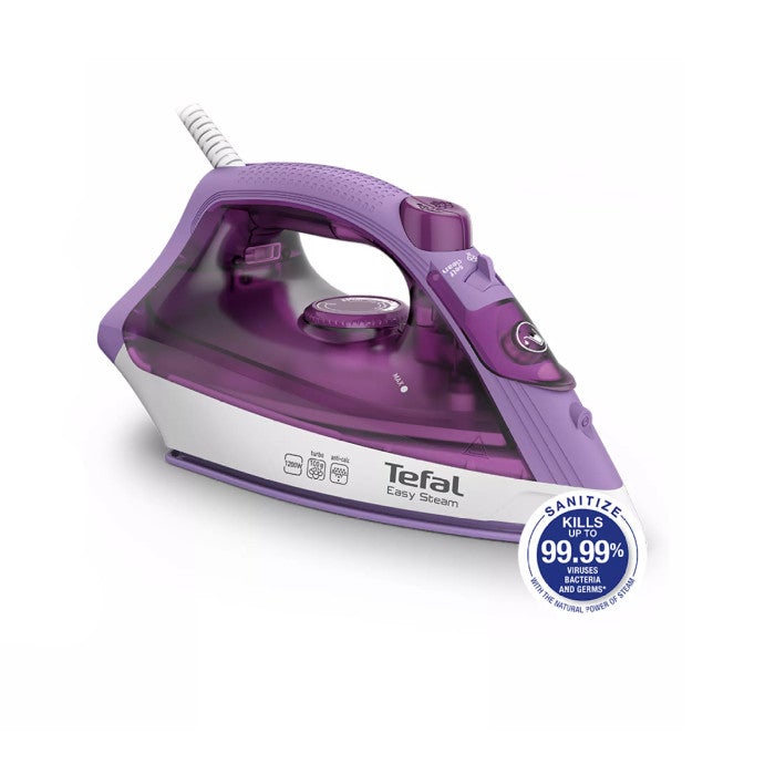 Tefal FV1953 Steam Iron Easy Steam 1200W Purple Non Stick Steam Iron | TBM - Your Neighbourhood Electrical Store