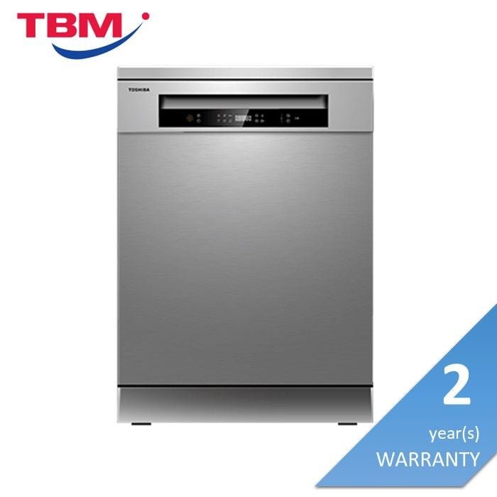 Toshiba DW-14F1(S)-MY Free Standing Dishwasher 14 Place Settings With Dual Wash Zone | TBM Online