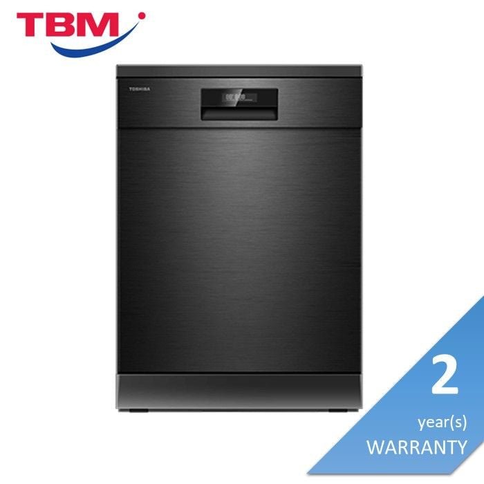 Toshiba DW-14F2(BS)-MY Free Standing Dishwasher 14 Place Settings | TBM - Your Neighbourhood Electrical Store