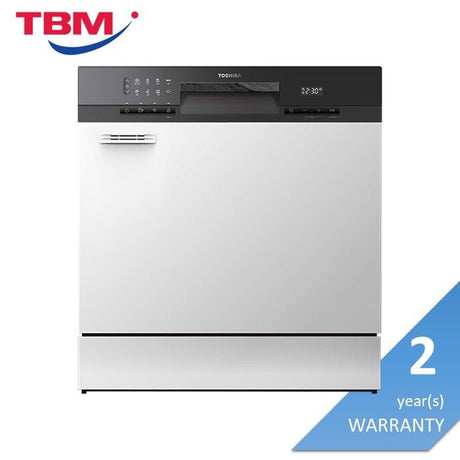 Toshiba DW-08T3(S)-MY Table Top Dishwasher 8 Places Settings | TBM Online