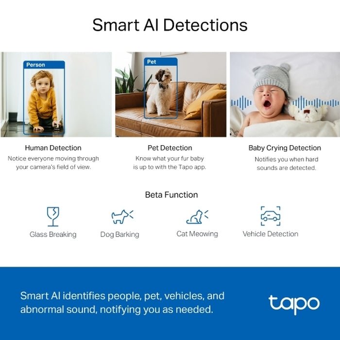 TP-Link Tapo TAPO C220 Pan/Tilt AI Home Security Wi-Fi Camera | TBM Online