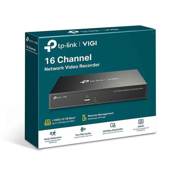 TP-Link TL-VIGI NVR1016H VIGI 16 Channel Network Video Recorder | TBM Online