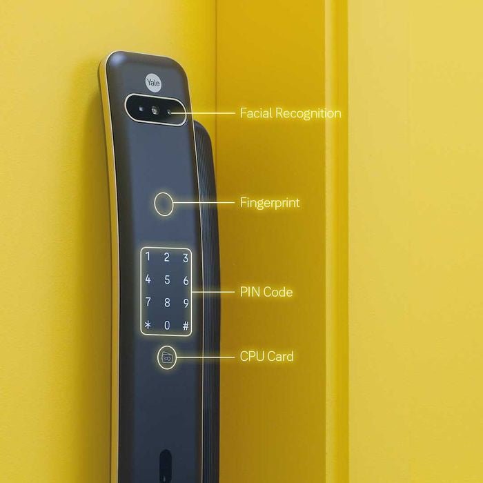 Yale LUNAF-IG17-6B-35-NN-000 Luna Pro+ Digital Door Lock Push-Pull Various Access: Biometric, Finger & Pin Code | TBM Online