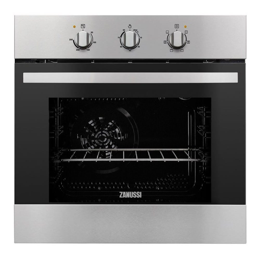 Zanussi ZOB22669XK Built-In Oven 56L 6 Cooking Functions Ss | TBM Online